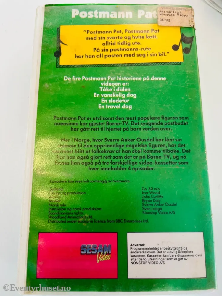 Postmann Pat 2. VHS.