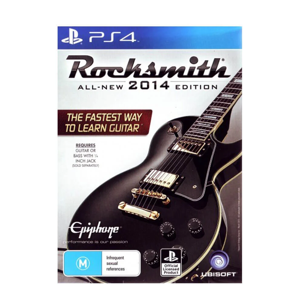 PS4 Rocksmith 2014 med ekte tonekabel